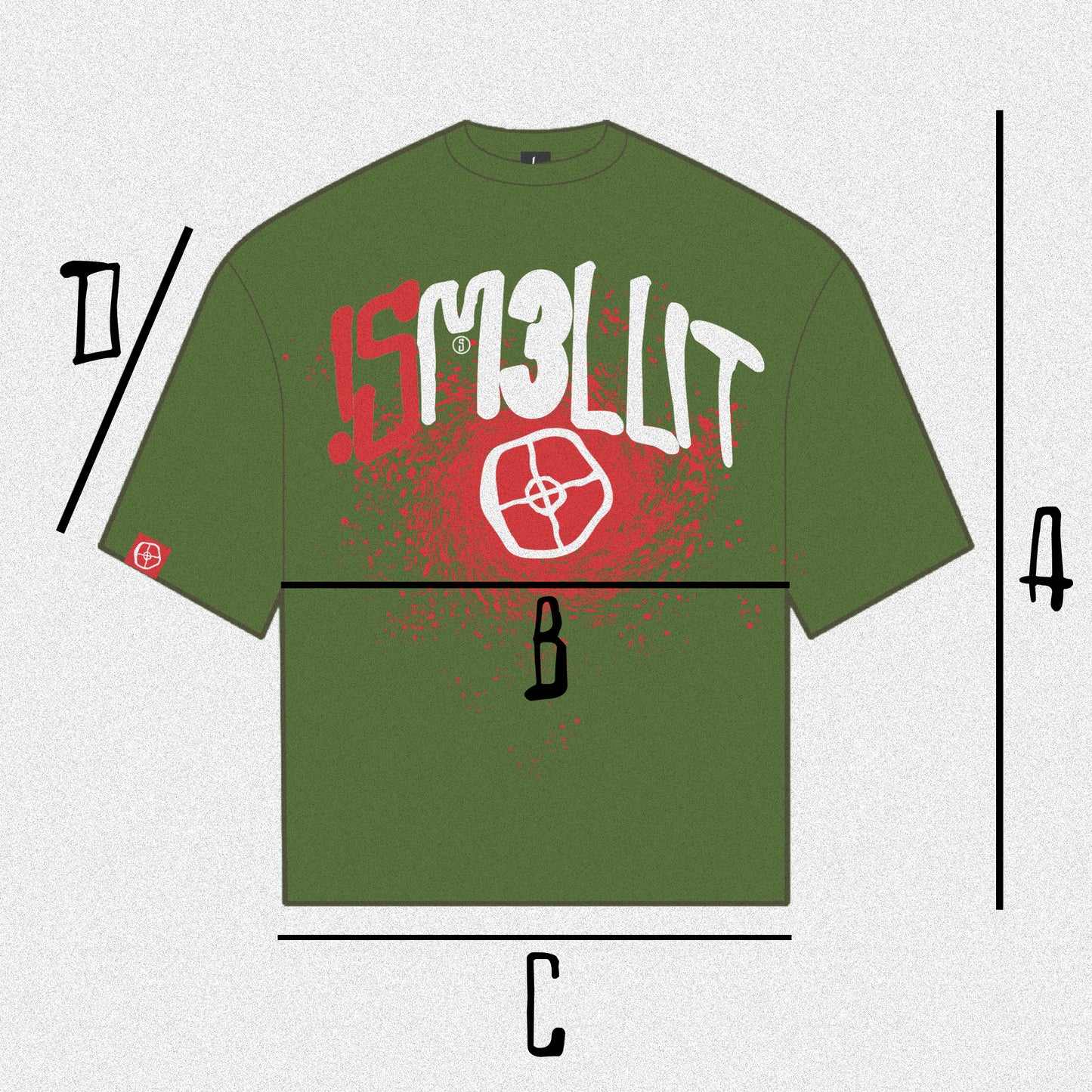 sm3llit baggy tee G&R